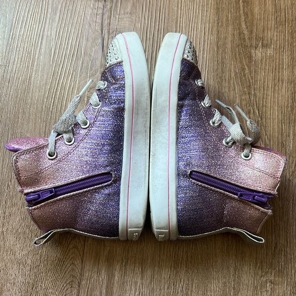 Skechers Twinkle Toes S Lights Twi-Lites Starry Gem high-top sneaker Size 12.5 - Picture 8 of 16